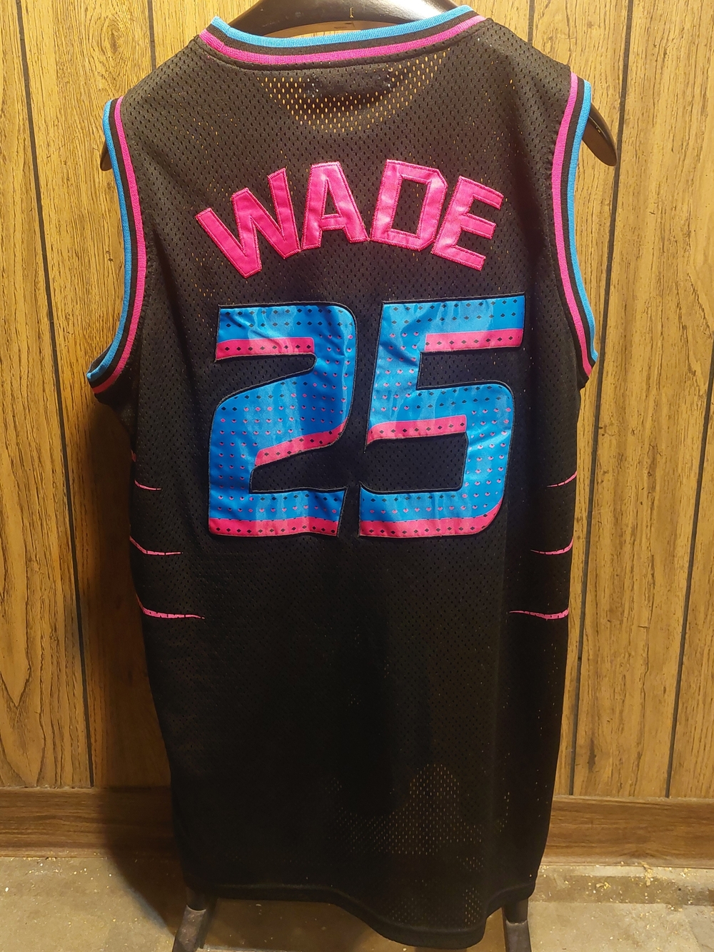 Dwayne Wade HS jersey Richards 2xl Headgear Classics Black Neon